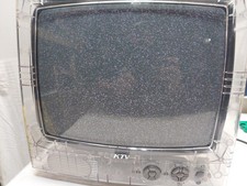 Rare Vintage KTV Clear Prison Tv 13” Model 13CLR-V No Remote TESTED WORKING picture