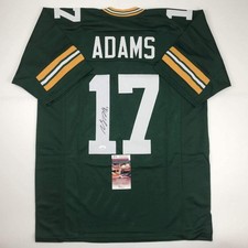 Autographed/Signed DAVANTE ADAMS Green Bay Green Jersey JSA COA Auto picture