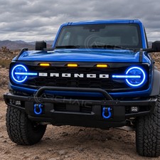 Pair RGB Headlights for 2021-2026 Ford Bronco 2/4 Door w/ Animation & Sequential picture