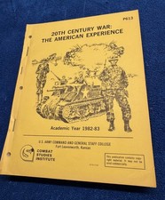 Combat Studies Institute 1982-83 Battle Analysis Course P613 20th Century Book picture