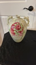 Antique Imperial Nippon Morimura Brothers Rose Vase with Dragon Handles picture