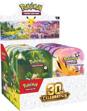 30th Celebration Mini Tin Display Sealed Pokemon TCG picture