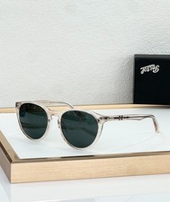 Persol 3152-S Round Sunglasses Crystal Clear Green Lens 52-20-145 With New Case picture