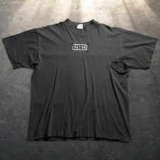 Vintage 1994 Nine Inch Nails Downward Spiral Shirt XL Distressed Goth 90s NIN picture