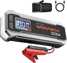 WOLFBOX 3000A Jump Starter 59.2Wh 12V 65W Fast Charge 8L Gas 6L Diesel LED picture