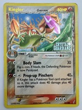 Kingler Delta Species 22/100 EX Crystal Guardians Stamped Reverse Holo HP 2006 picture
