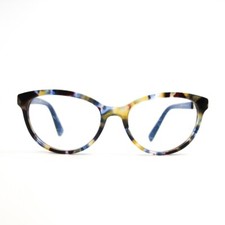 Nine West Eyeglasses Frames NW5185 428 Blue Pearlized Tortoise Cat Eye 49-16-135 picture
