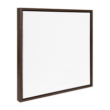 Kate and Laurel Sylvie Blank Framed Canvas Wall Art 22x22 Brown picture