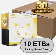 Pokemon 30th Celebration Elite Trainer Box 10 ETB Case Sealed Case Pre-Order picture