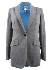 Anne Klein Women's Houndstooth-Print Blazer picture