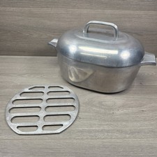 Vtg Wagner Ware Magnalite 4263 Roasterette Aluminum Roaster w/ Trivet 4.5 Qt picture