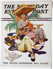 Original 1937 Leyendecker Post Cover – Elderly Couple in Florida picture