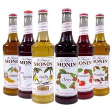 Monin Premium Flavored Syrups - 750ml Glass Bottles for Coffee, Soda and more picture