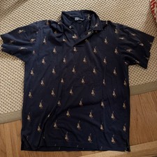 Vintage Polo Ralph Lauren Sailboat All Over Print Collared Shirt w/Pocket Medium picture