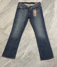 The Limited Drew Womens Jeans Size 12L Straight Leg Mid Rise Blue Denim NWT picture