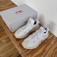 Li-Ning Titan Halo Men's White Lace Up Athletic Sneakers - Men’s size 10 picture