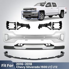 For 2016-2018 Chevy Silverado 1500 Front Bumper Kit Upper & Lower W/ Skid Plate picture