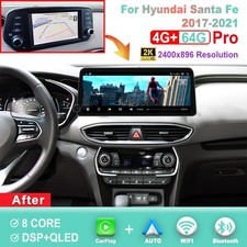 12.3 inch 2K Screen Android Car Radio For Hyundai Santa Fe 2017-2021 Carplay GPS picture