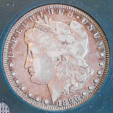 1896-S Morgan Silver Dollar 90% Silver Semi Key Date You Grade it picture