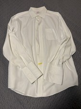 Brooks Brothers Men's Dress Shirt French Cuffs, White 17.5-36 picture