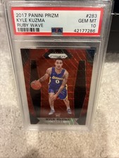 2017-18 Panini Prizm - Kyle Kuzma #283 Ruby Wave Prizm (RC) picture