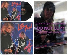 Lita Ford Signed Dancin on the Edge Album COA Proof Autographed Vinyl Record picture