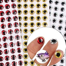 300pcs 3D Soft Holographic Fishing Lure Eyes Fly Tying Jigs Crafts 3mm-16mm picture