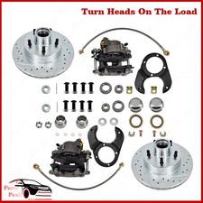 For Ford 1937 - 1948 Deluxe Spindle Disc Brake Kit 5 on 4-1/2 Caliper picture