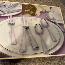 New Lenox Harbor 65 Piece Set, Service For 12 18/10 Stainless Steel Flatware picture