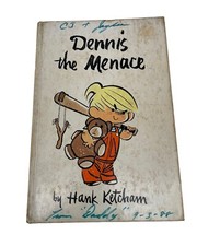 Vintage Hank Ketcham Dennis the Menace Signed First Edition 1952 Gifted To Sons picture