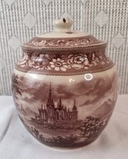Vintage Mason’s English Ironstone 'Vista Pink' Canister Jar 8 