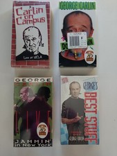 4 New NRFB George Carlin Performances on VHS Collectors Favorites picture