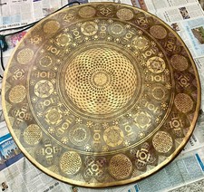 Flower of Life, Mandala, vajra & Chakra Engraved Elegant Hand Hammered Gong set- picture