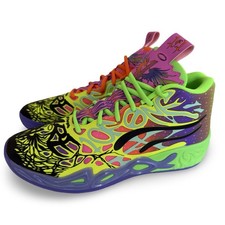 Puma MB.03 Toxic LaMelo Ball Mens Basketball Shoes Purple Green Rare Hoops 12 picture
