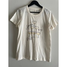 NEW Loft 100% Cotton Sparkle Graphic Tee Size M picture