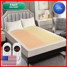 Yueco UB001 Heated Mattress Pad King Size 78x80 Ivory 8 Heat Settings picture