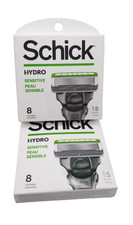 2X Schick Hydro Sensitive 8 Refill 5 Blades TOTAL 16 Cartridges NEW IN BOX picture