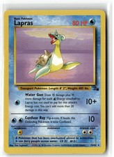 1999 POKEMON FOSSIL LAPRAS 25/62 R UNLIMITED NM + FREE GIFT picture