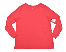 Torrid Women's Size 00 M/L Magenta Everyday Long Sleeve Crewneck T-Shirt NWt picture