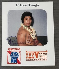 Prince Tonga King Haku Meng Autographed Signed 8x10 Wrestling Photo WCW WWF WWE picture