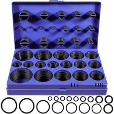 XBVV 407 Pcs Universal SAE O Ring Assortment Kit 32 Inch Sizes Standard Nitrile picture