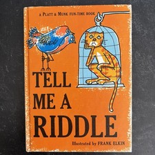 Tell Me a Riddle Vintage 1966 Platt & Munk Hardcover Frank Elkin Kids Book picture