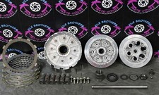 1986 Honda CR500R OEM COMPLETE CLUTCH PLATES BASKET HUB BOSS PLATE ROD ASSY GOOD picture