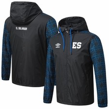 El Salvador National Team Umbro Full-Zip Hooded Rain Jacket - Black picture