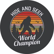 Hide and Seek World Champion Bigfoot Spare Tire Cover for any make, model & size picture