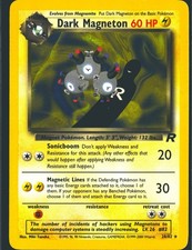 Dark Magneton 28/82 Rare Team Rocket Pokemon Unlimited Lightly Played picture