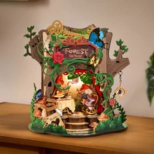Rolife Forest Tea Party 3D Wooden Puzzle Music Box Model for Adults Xmas Gifts picture