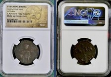 Jesus Christ Conqueror Byzantine Empire Coin 1034AD-1050AD NGC Ancient Graded picture