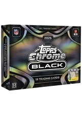 PYT #8154 - 6x 2025 Topps Chrome Black Football Hobby Boxes (Half Case) picture
