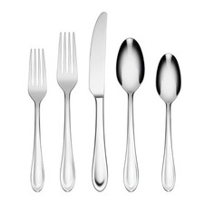 Oneida 20pc Brynn Flatware Set Silver: Stainless Steel Service for picture